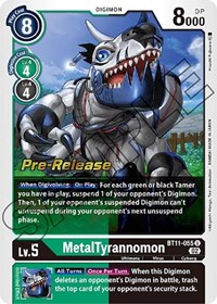 MetalTyrannomon #BT11-055 U