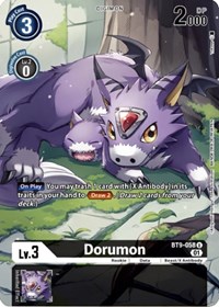 Dorumon (Digimon Royal Knights Card Set) #BT9-058 U