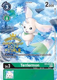 Terriermon (2022 Championship Finals Digimon Tamers Pack) #BT3-046 U