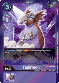 Tapirmon (Event Pack 4) #BT2-070 U