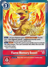 Flame Memory Boost! (Judge Pack 3) #BT7-092 C
