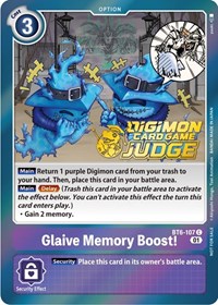 Glaive Memory Boost! (Judge Pack 3) #BT6-107 C