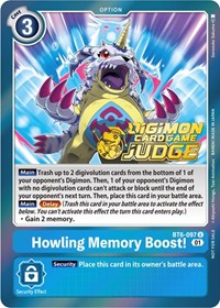 Howling Memory Boost! (Judge Pack 3) #BT6-097 U