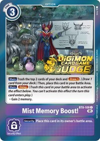 Mist Memory Boost! (Judge Pack 3) #BT8-108 C