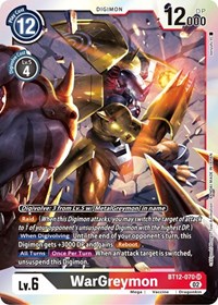 WarGreymon #BT12-070 SR