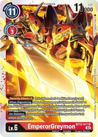 EmperorGreymon #BT12-017 SR