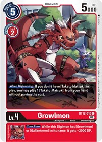 Growlmon #BT12-010 C