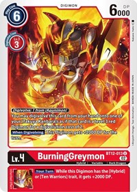 BurningGreymon #BT12-013 U