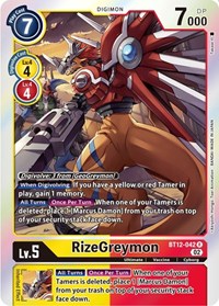 RizeGreymon #BT12-042 R