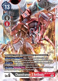 Chaosdramon (X Antibody) #BT12-072 SR