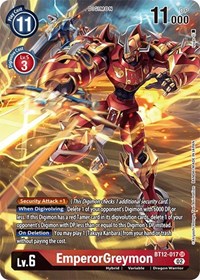 EmperorGreymon (Alternate Art) #BT12-017 SR