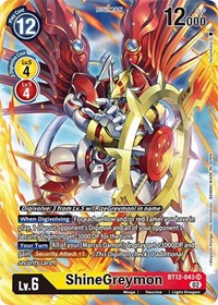 ShineGreymon (Alternate Art) #BT12-043 SR
