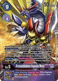 Arresterdramon: Superior Mode (Alternate Art) #BT12-083 SR