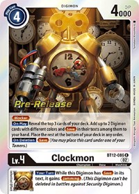 Clockmon #BT12-086 R