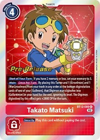 Takato Matsuki #BT12-089 R