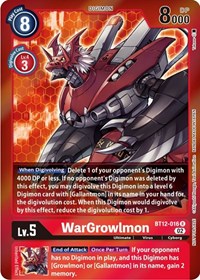 WarGrowlmon (Tamer Party -Special-) #BT12-016 R