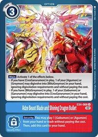 Adze Beast Blade and Shining Dragon Bullet #EX4-066 U