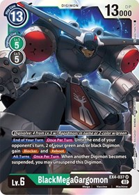 BlackMegaGargomon #EX4-037 SR