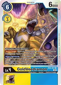 GoldVeedramon #EX4-027 R