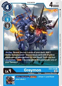 Greymon - EX4-016 #EX4-016 U