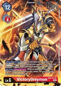 VictoryGreymon (Alternate Art) #EX4-012 SR