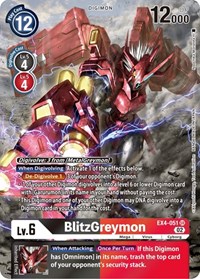 BlitzGreymon (Alternate Art) #EX4-051 SR