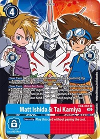 Matt Ishida & Tai Kamiya (Alternate Art) #EX4-061 R