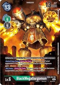 BlackMegaGargomon (Alternate Art) #EX4-037 SR