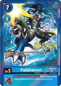 Paildramon (2023 Regionals Participant) #BT3-027 R