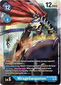 MirageGaogamon #BT13-031 R