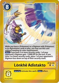 Lonkhe Adistakto (Event Pack 5) #BT10-101 U