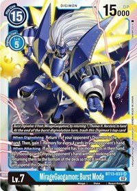 MirageGaogamon: Burst Mode #BT13-033 SR
