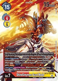 ShineGreymon: Burst Mode #BT13-020 SR