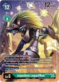 Leopardmon: Leopard Mode (Alternate Art) #BT13-058 SR