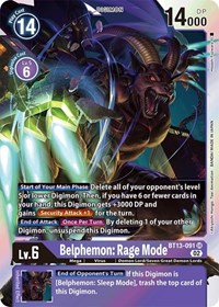 Belphemon: Rage Mode #BT13-091 SR