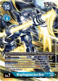 MirageGaogamon: Burst Mode (Alternate Art) #BT13-033 SR