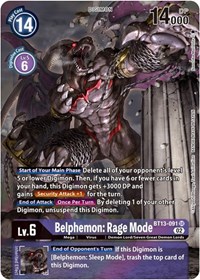 Belphemon: Rage Mode (Alternate Art) #BT13-091 SR