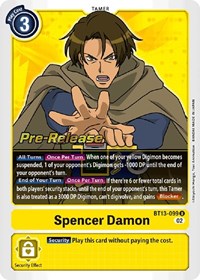 Spencer Damon #BT13-099 U