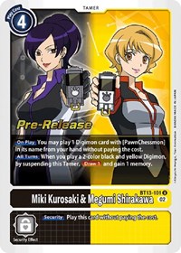 Miki Kurosaki & Megumi Shirakawa #BT13-101 U