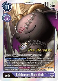 Belphemon: Sleep Mode #BT13-088 R