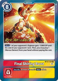 Final Shining Burst #BT13-104 R