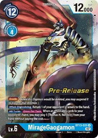 MirageGaogamon #BT13-031 R