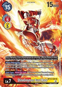 ShineGreymon: Burst Mode (Alternate Art) #BT13-020 SR