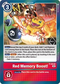 Red Memory Boost! (Resurgence Booster Reprint) #P-035 SR