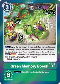 Green Memory Boost! (Resurgence Booster Reprint) #P-038 SR