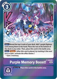 Purple Memory Boost! (Resurgence Booster Reprint) #P-040 SR