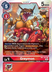Greymon #RB1-007 R