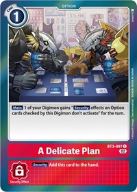A Delicate Plan (Resurgence Booster Reprint) #BT3-097 U