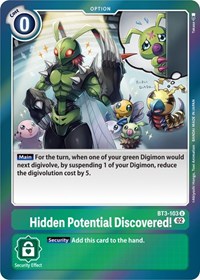 Hidden Potential Discovered! (Resurgence Booster Reprint) #BT3-103 U