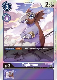 Tapirmon (Resurgence Booster Reprint) #BT2-070 U